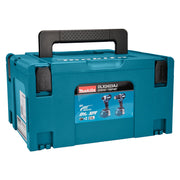 Pack 2 outils MAKITA DLX2423AJ - 18V avec Perceuse DDF487 + Visseuse à chocs DTD157 + 2 batteries 2Ah + chargeur